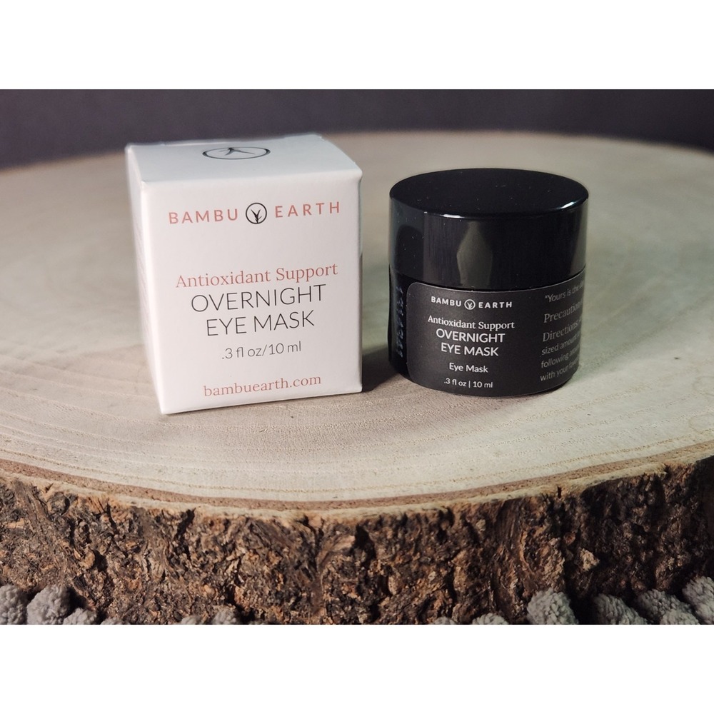 Bambu‎ Earth Antioxidant Support Overnight Eye Mask~ .3 Fl Oz~NEW~RETAILS $118
